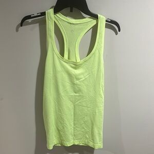 Lululemon Athletica Green Fitted Sleeveless Tank Top